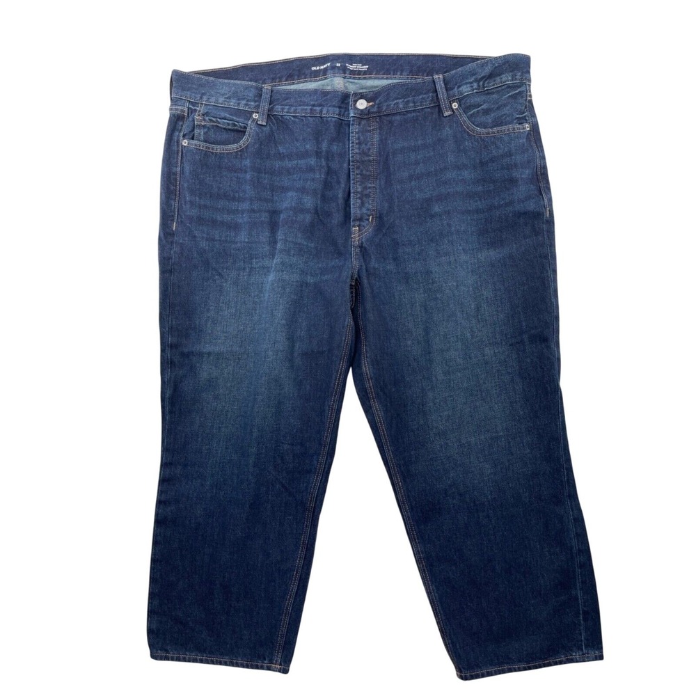 Old Navy Capri Jeans Plus 22 Secret Slim Dark Wash Button Fly High Rise Slouchy